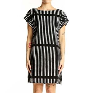 NWT Marimekko Target Terry Dress Swim Cover Up Stripe Black White Rare Size XL
